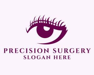 Cosmetic Eyelash Salon  logo design