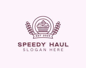 Wheat Cupcake Confectionery Logo