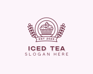 Wheat Cupcake Confectionery logo design