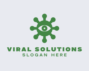 Virus - Bacteria Virus Eye logo design