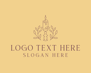 Decor - Candle Home Decor logo design