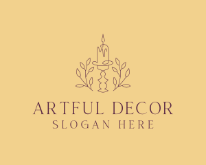 Candle Home Decor logo design