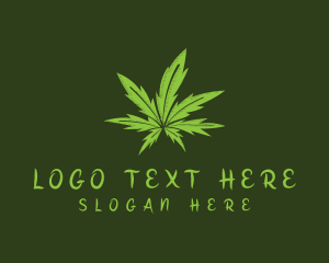 Organic - Organic Marijuana Leaf logo design