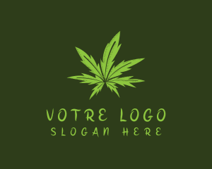 Organic - Organic Marijuana Leaf logo design