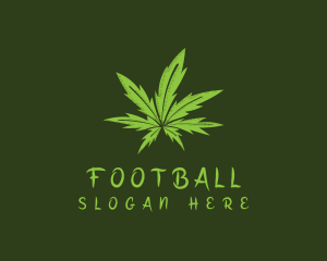 Grass - Organic Marijuana Leaf logo design