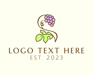 Wine Store - Grape Plant Vineyard logo design