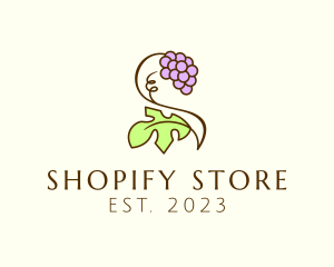 Grape Plant Vineyard logo design