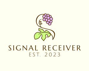 Grape Plant Vineyard logo design