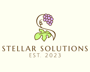 Grape Plant Vineyard logo design