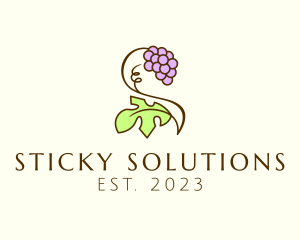 Grape Plant Vineyard logo design