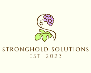 Grape Plant Vineyard logo design