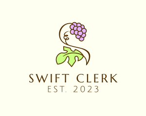 Grape Plant Vineyard logo design