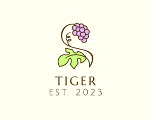 Wine - Grape Plant Vineyard logo design