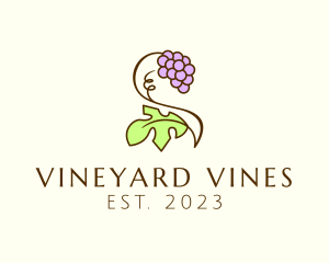 Grapevine - Grape Plant Vineyard logo design