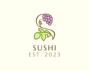 Grape Plant Vineyard logo design