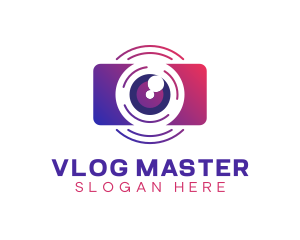 Vlogger - Digital Camera Studio logo design