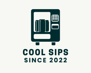 Refreshment - Soda Drink Machine logo design