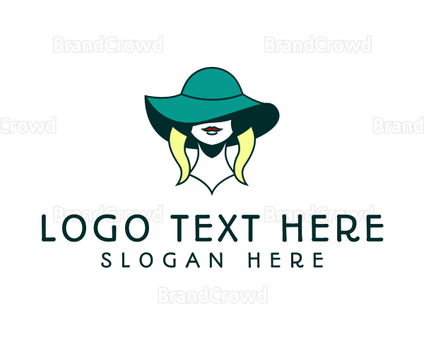 Female Fashion Hat Logo