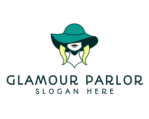 Female Fashion Hat logo design