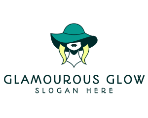 Glamourous - Female Fashion Hat logo design