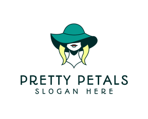 Female Fashion Hat logo design