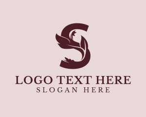 Leaf - Organic Leaf Letter S logo design