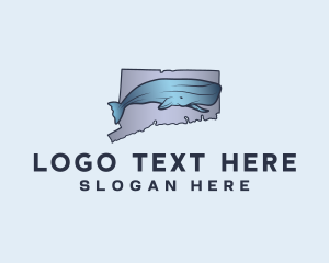 Map - Connecticut Sperm Whale logo design