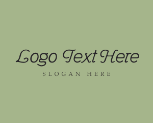 Wordmark - Elegant Cursive Calligraphy logo design