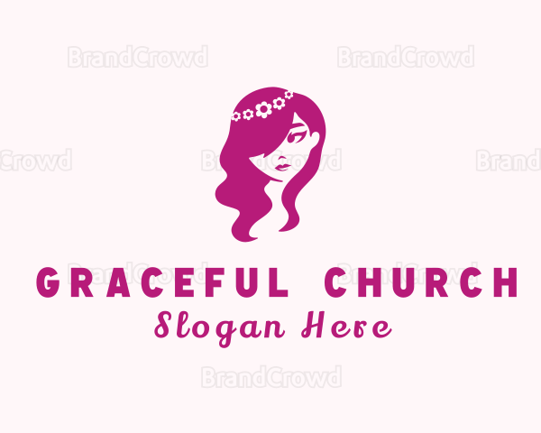 Beautiful Flower Girl Logo