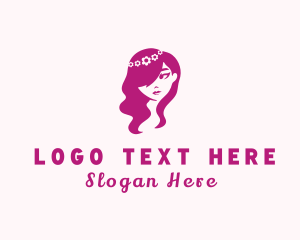 Beautiful - Beautiful Flower Girl logo design