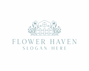 Backyard Flower Garden logo design