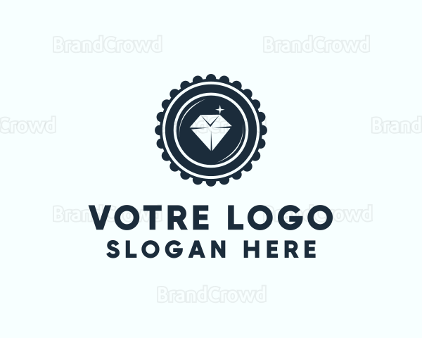 Diamond Jewelry Badge Logo