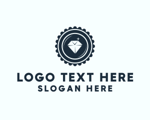 Expensive - Diamond Jewelry Badge logo design
