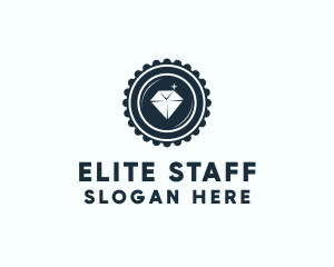 Diamond Jewelry Badge logo design