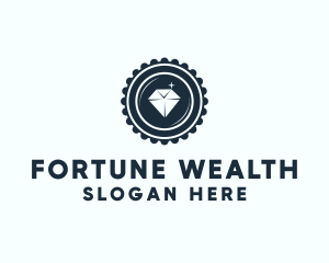 Fortune - Diamond Jewelry Badge logo design