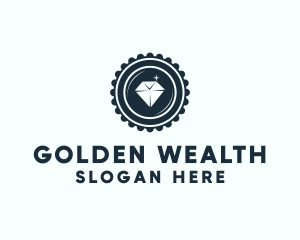 Fortune - Diamond Jewelry Badge logo design