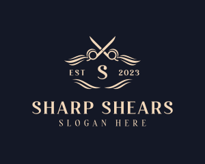 Shears - Salon Shears Hairdresser logo design