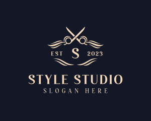 Salon Shears Hairdresser logo design