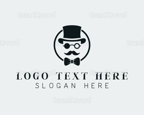 Gentleman Hipster Menswear Logo