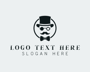 Grooming - Gentleman Hipster Menswear logo design