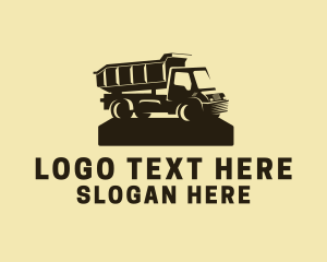 Long Haul - Dump Truck Vehicle logo design