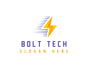 Fast Lightning Bolt logo design