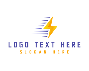 Fast Lightning Bolt Logo