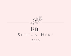 Flower - Eco Floral Wellness logo design