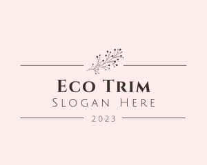 Eco Floral Wellness logo design