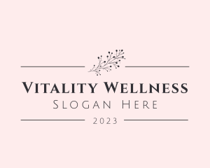 Eco Floral Wellness logo design