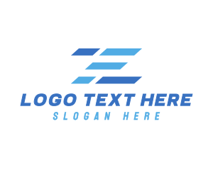 Cyber - Modern Business Stripe Letter Z logo design