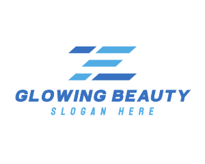 Modern Business Stripe Letter Z Logo
