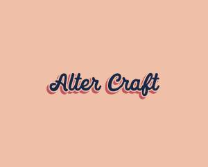 Retro Pop Craft logo design