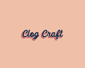 Retro Pop Craft logo design